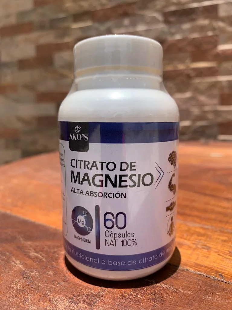 Fotografía real de Citrato de Magnesio Alta Absorción