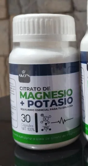 Fotografía real de Citrato de Magnesio + Potasio